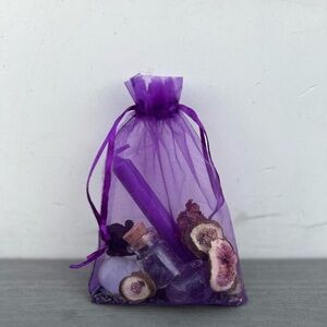 Homemade Crystal and Candle Bag